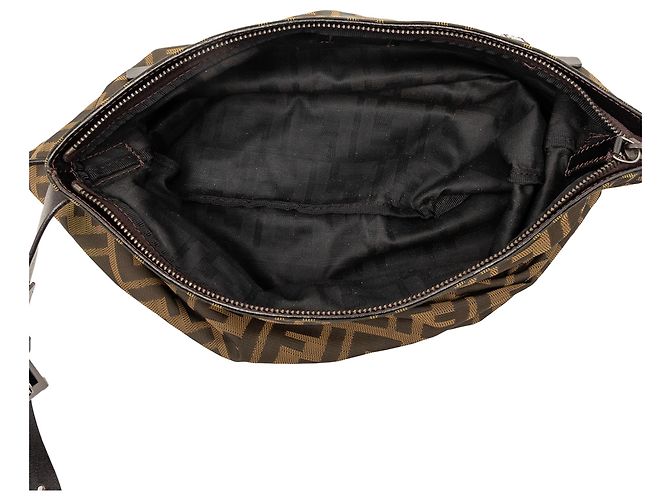 Fendi Marrone Zucca Canvas Crossbody - vista 4