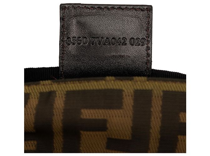 Fendi Marrone Zucca Canvas Crossbody - vista 6