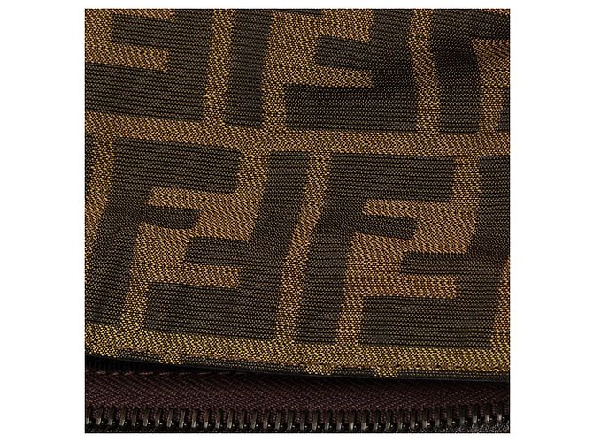 Fendi Marrone Zucca Canvas Crossbody - vista 8