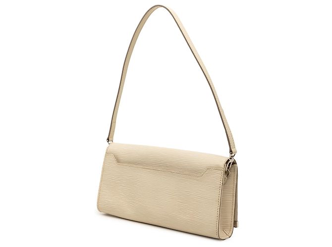 Clutch Louis Vuitton Epi Sevigne marrone Beige - vista 2