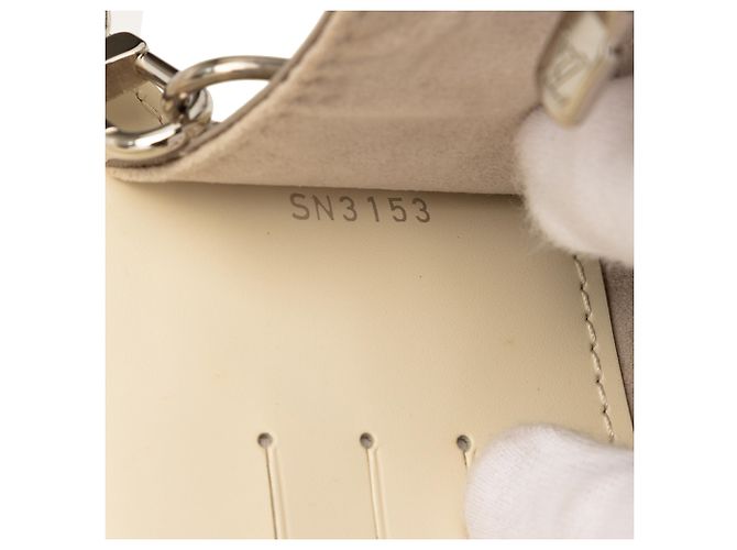 Clutch Louis Vuitton Epi Sevigne marrone Beige - vista 6