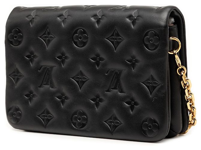 Pochette Coussin in monogramma impresso nero Louis Vuitton - vista 2