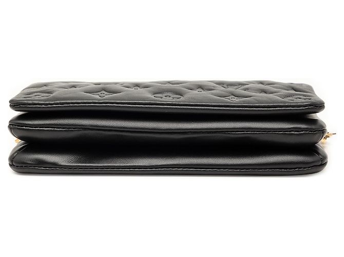 Pochette Coussin in monogramma impresso nero Louis Vuitton - vista 3