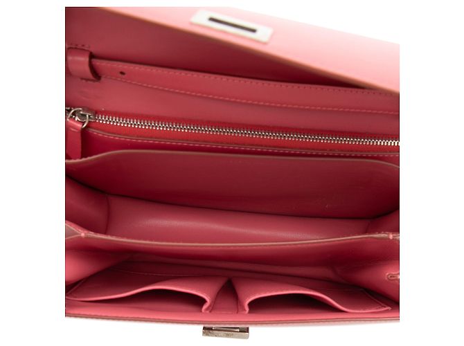 Céline Celine Borsa Classic Box in pelle di vitello rosa, misura Medium - vista 4