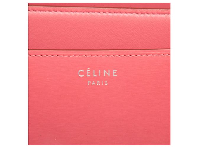 Céline Celine Borsa Classic Box in pelle di vitello rosa, misura Medium - vista 5