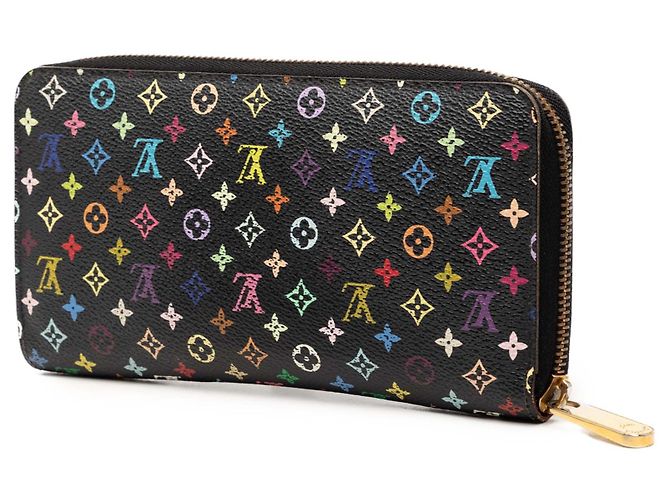 Carteira Zippy Louis Vuitton Monogram Multicolore Preta Preto - vista 2