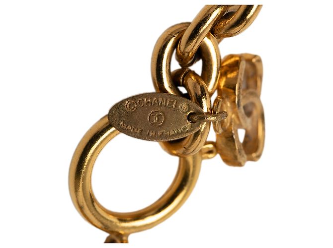 Chanel Gold CC Vergoldete Cambon Medaillon Halskette Golden - Ansicht 3