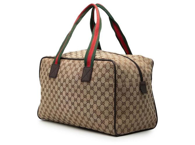 Borsa Spolverino Gucci Beige GG Canvas Web - vista 2
