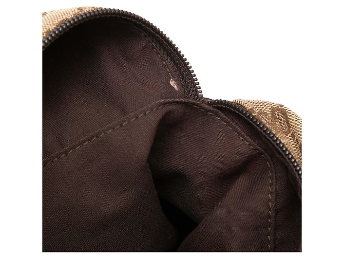 Borsa Spolverino Gucci Beige GG Canvas Web - vista 7