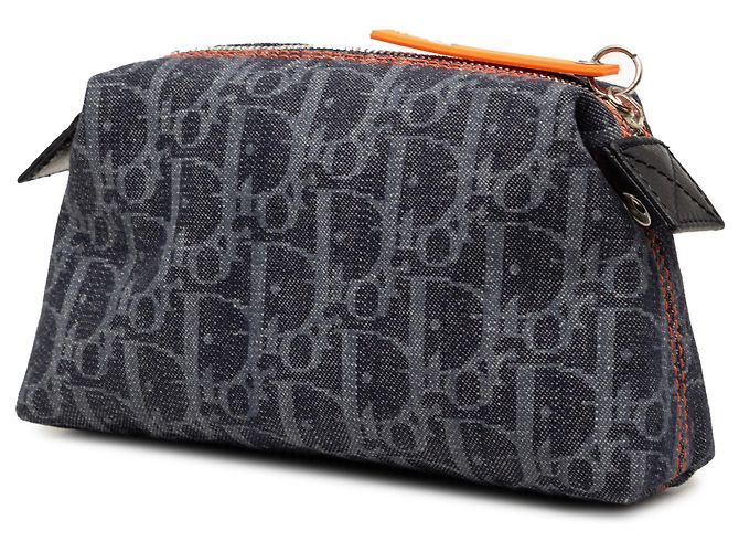 Dior Blue Diorissimo Trotter Denim Kosmetiktasche - Ansicht 2