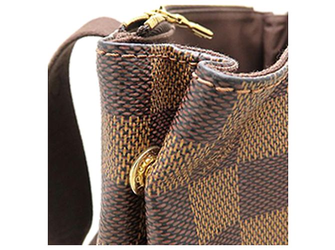 Louis Vuitton Cabas Beaubourg in Damier Ebene marrone - vista 12