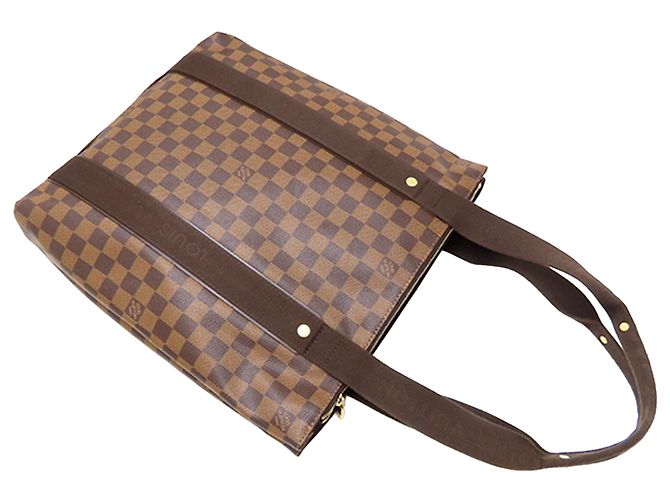 Louis Vuitton Cabas Beaubourg in Damier Ebene marrone - vista 2