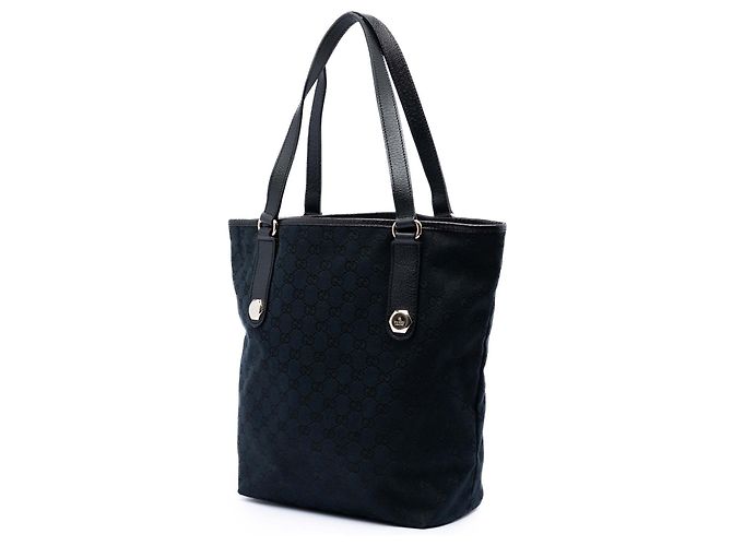 Tote Charmy en toile GG bleue Gucci Bleu Marine - vue 2