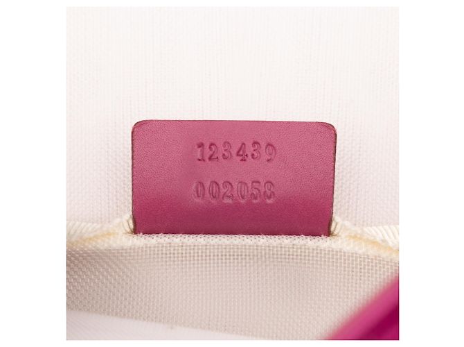 Gucci Tote aus pinkfarbener Canvas mit G-Monogramm - Ansicht 6