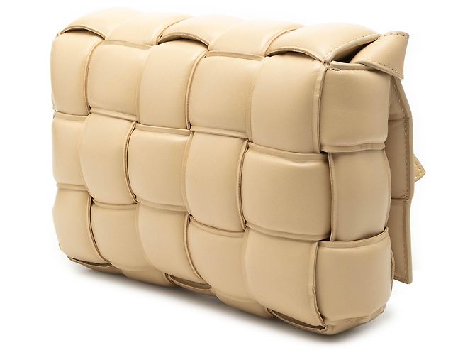 Bottega Veneta Borsa a tracolla Cassette in nappa Intrecciato marrone - vista 2