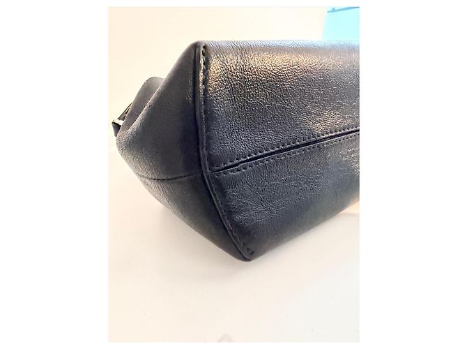 Zucca Fendi First Medium Nappaleder Handtasche Schwarz - Ansicht 6
