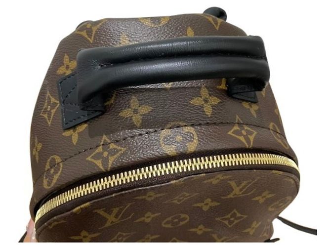 Louis Vuitton Palm Springs Backpack PM M44871 Marrone Nero - vista 4