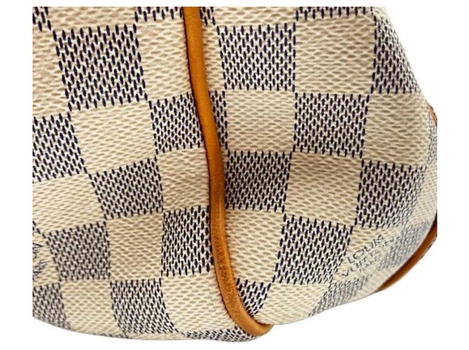 Borsa a Spalla Louis Vuitton N55215 Galliera PM Damier Azur Bianco - vista 5