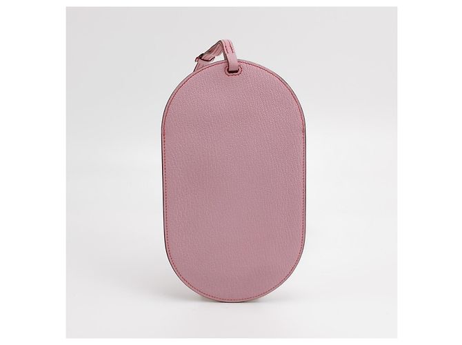 Hermès Borsa a Tracolla per Cellulare in Pelle di Capra Rosa - vista 10