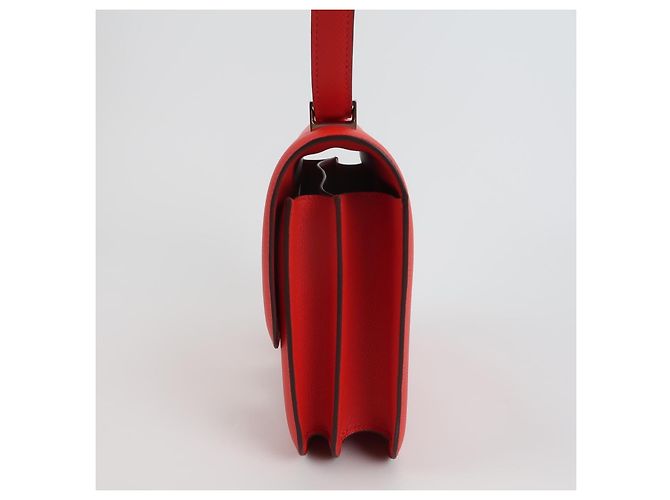 Borsa Hermès Constance S3 in pelle Epsom rossa Rosso - vista 2