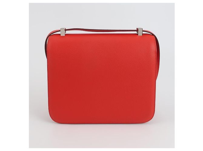 Borsa Hermès Constance S3 in pelle Epsom rossa Rosso - vista 4