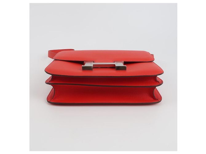 Borsa Hermès Constance S3 in pelle Epsom rossa Rosso - vista 5
