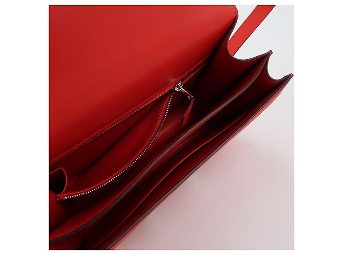Borsa Hermès Constance S3 in pelle Epsom rossa Rosso - vista 6