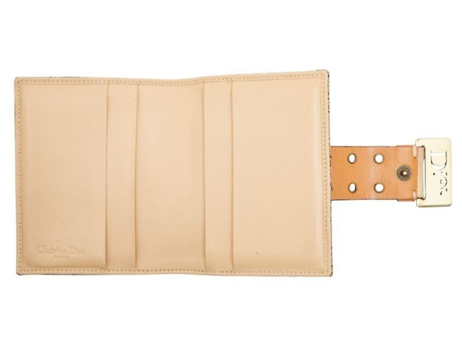 Tarjetero plegable Christian Dior Castaño Beige - vista 7