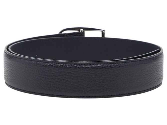 Cintura in pelle blu navy da uomo Gucci - vista 3