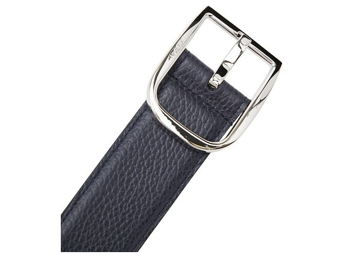 Cintura in pelle blu navy da uomo Gucci - vista 5