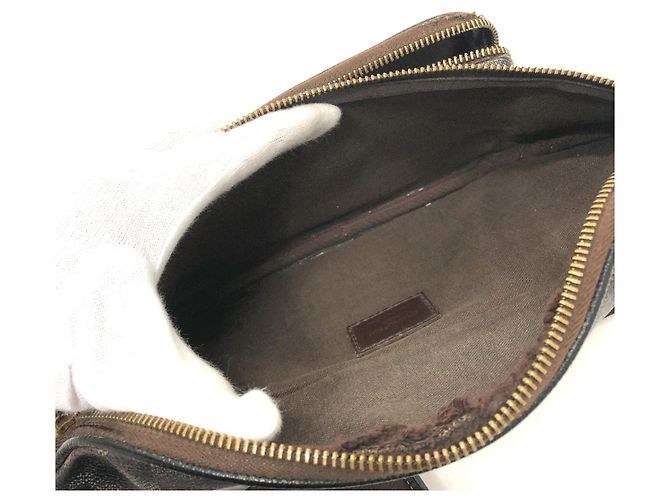 Borsa a tracolla Louis Vuitton Damier Canvas Marrone - vista 10