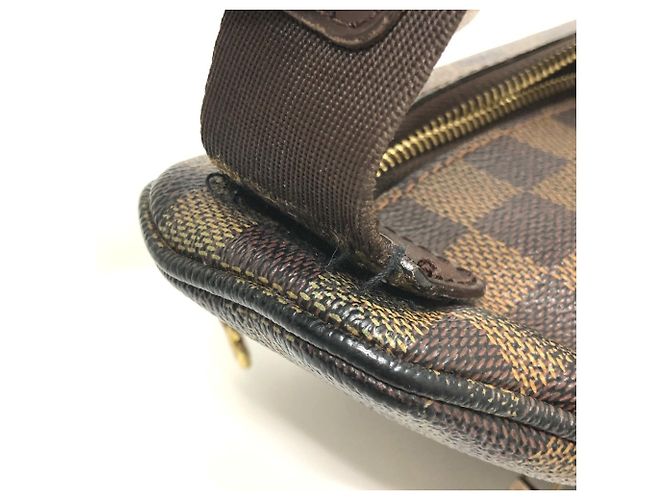 Borsa a tracolla Louis Vuitton Damier Canvas Marrone - vista 15