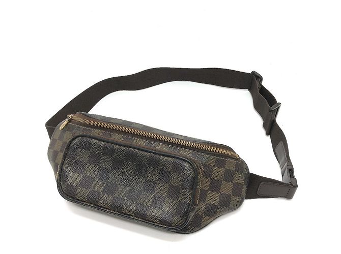 Borsa a tracolla Louis Vuitton Damier Canvas Marrone - vista 4
