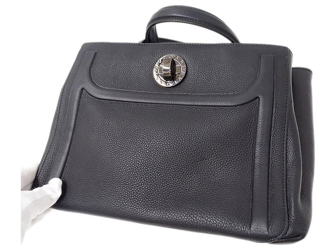 Bulgari Borsa a mano in pelle da donna Bvlgari Nero - vista 11