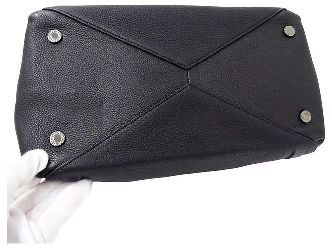 Bulgari Borsa a mano in pelle da donna Bvlgari Nero - vista 12