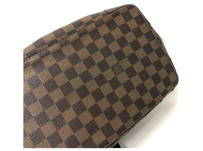 Borsa Tote Louis Vuitton Damier Hampstead MM Marrone - vista 14