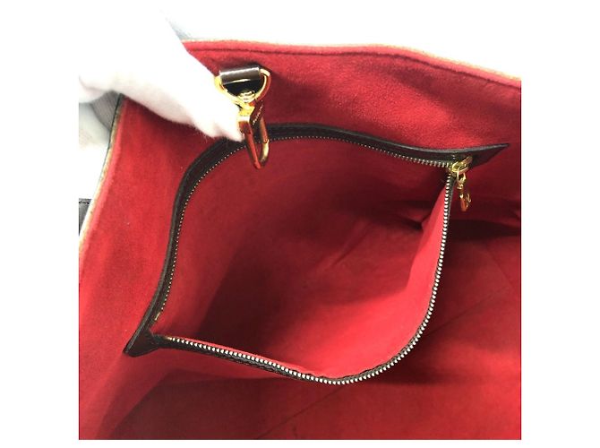 Borsa Tote Louis Vuitton Damier Hampstead MM Marrone - vista 16