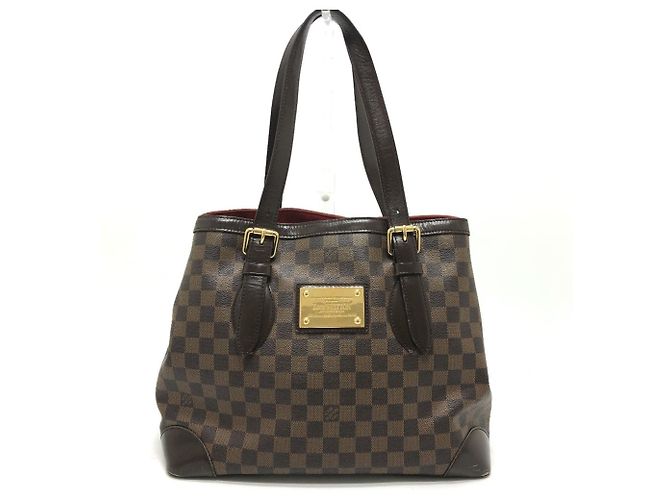 Borsa Tote Louis Vuitton Damier Hampstead MM Marrone - vista 2