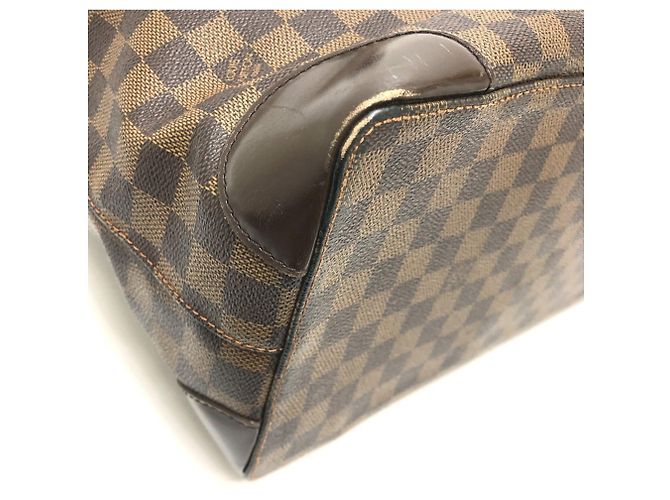 Borsa Tote Louis Vuitton Damier Hampstead MM Marrone - vista 8