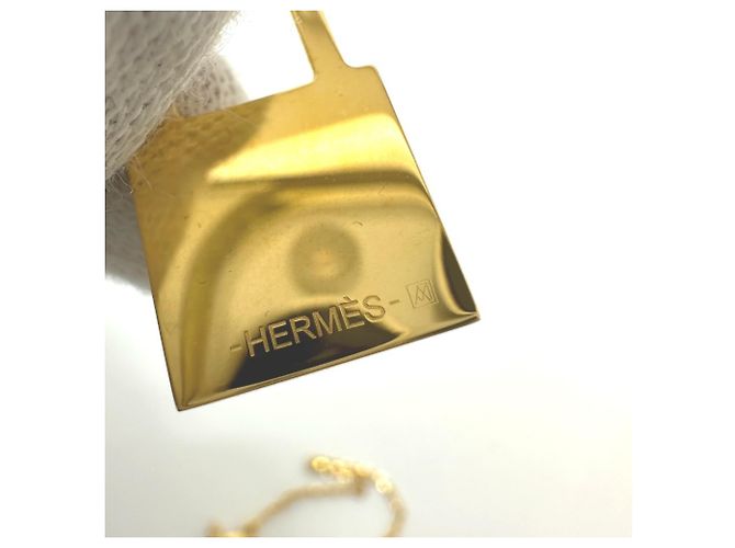 Hermès Colar Hermes O'Kelly PM Marrom Dourado Taupe - vista 7