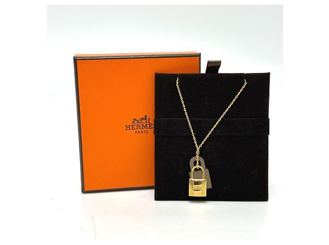 Hermès Colar Hermes O'Kelly PM Marrom Dourado Taupe - vista 8