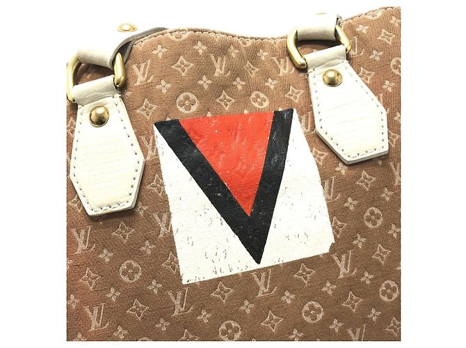 Borsa a tracolla Louis Vuitton Monogram Mini Initial Tanger Beige - vista 10