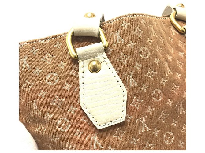 Borsa a tracolla Louis Vuitton Monogram Mini Initial Tanger Beige - vista 13