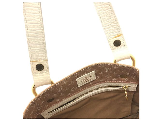 Borsa a tracolla Louis Vuitton Monogram Mini Initial Tanger Beige - vista 14