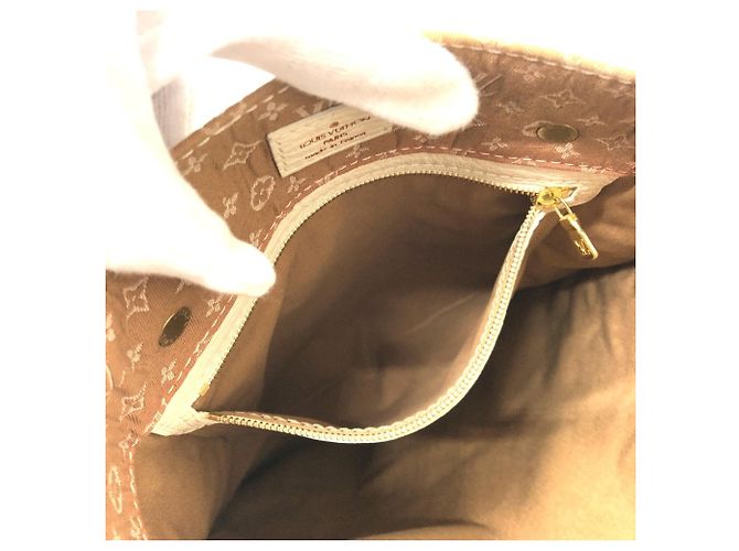 Borsa a tracolla Louis Vuitton Monogram Mini Initial Tanger Beige - vista 16