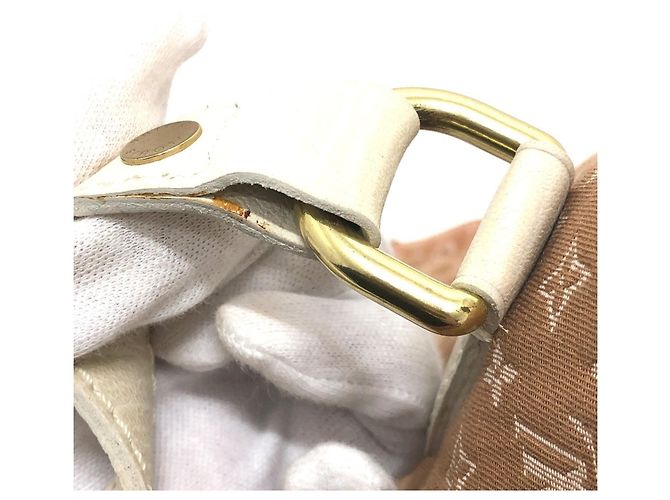 Borsa a tracolla Louis Vuitton Monogram Mini Initial Tanger Beige - vista 18