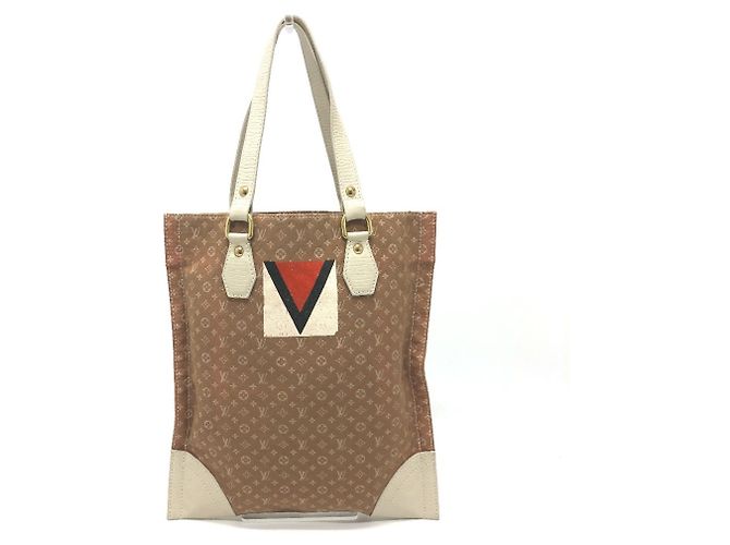 Borsa a tracolla Louis Vuitton Monogram Mini Initial Tanger Beige - vista 2
