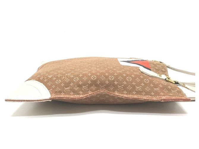 Borsa a tracolla Louis Vuitton Monogram Mini Initial Tanger Beige - vista 4