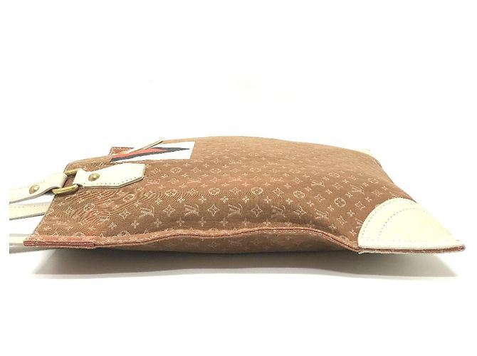 Borsa a tracolla Louis Vuitton Monogram Mini Initial Tanger Beige - vista 5
