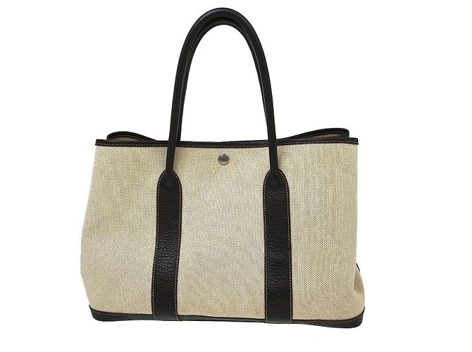 Hermès Tote Hermes Garden Party Toile e Pelle 36 Multicolore - vista 2